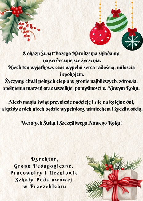 Życzenia bożonarodzeniowe